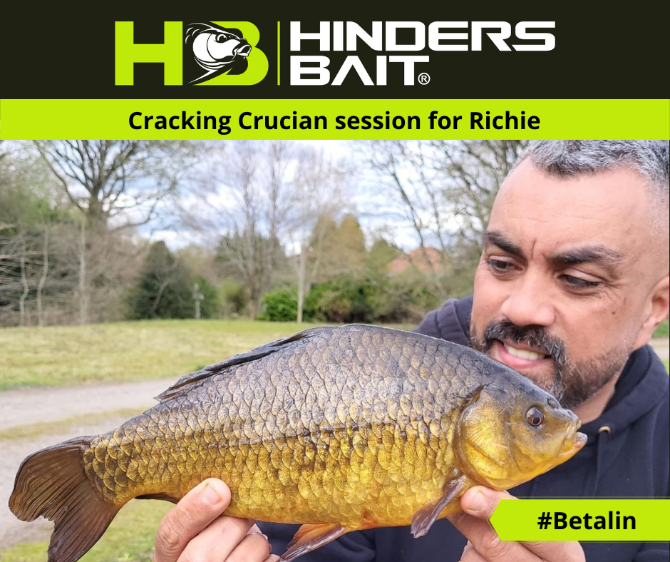 Cracking Crucian session for Richie
