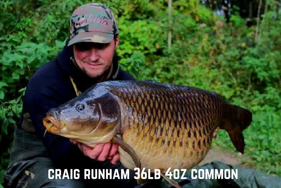 Craig Runham 36lb 4oz Common Carp