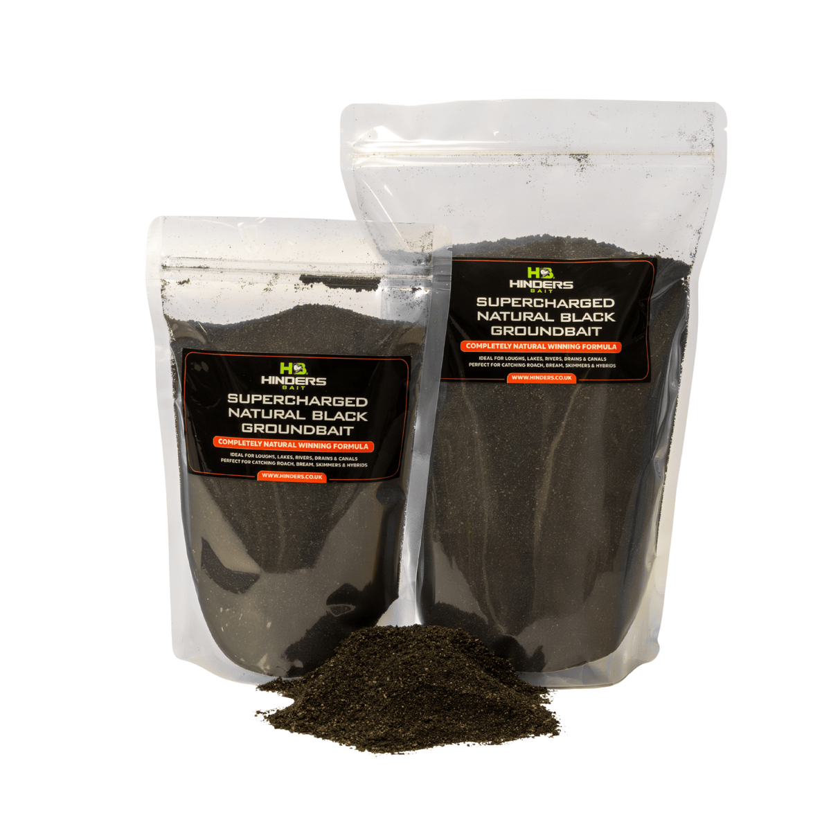 Hinders Supercharged Natural Black Groundbait