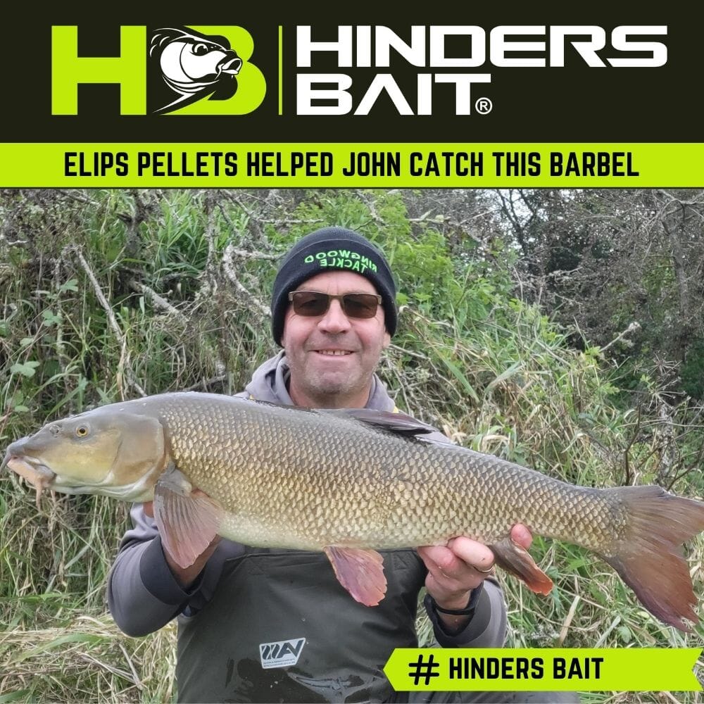 Elips pellets bagged this Barbel for John