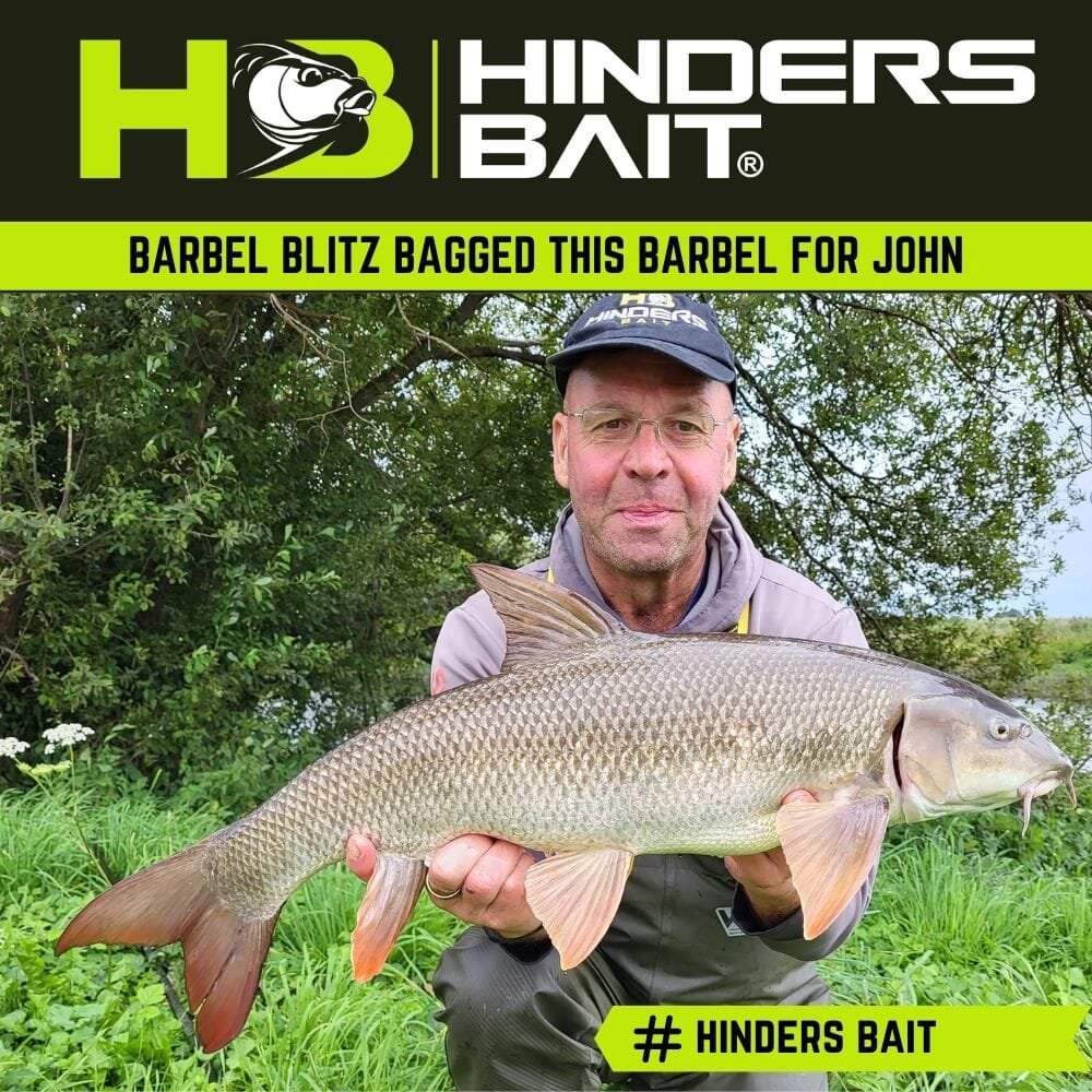Barbel Blitz was the bait choice to catch this Barbel