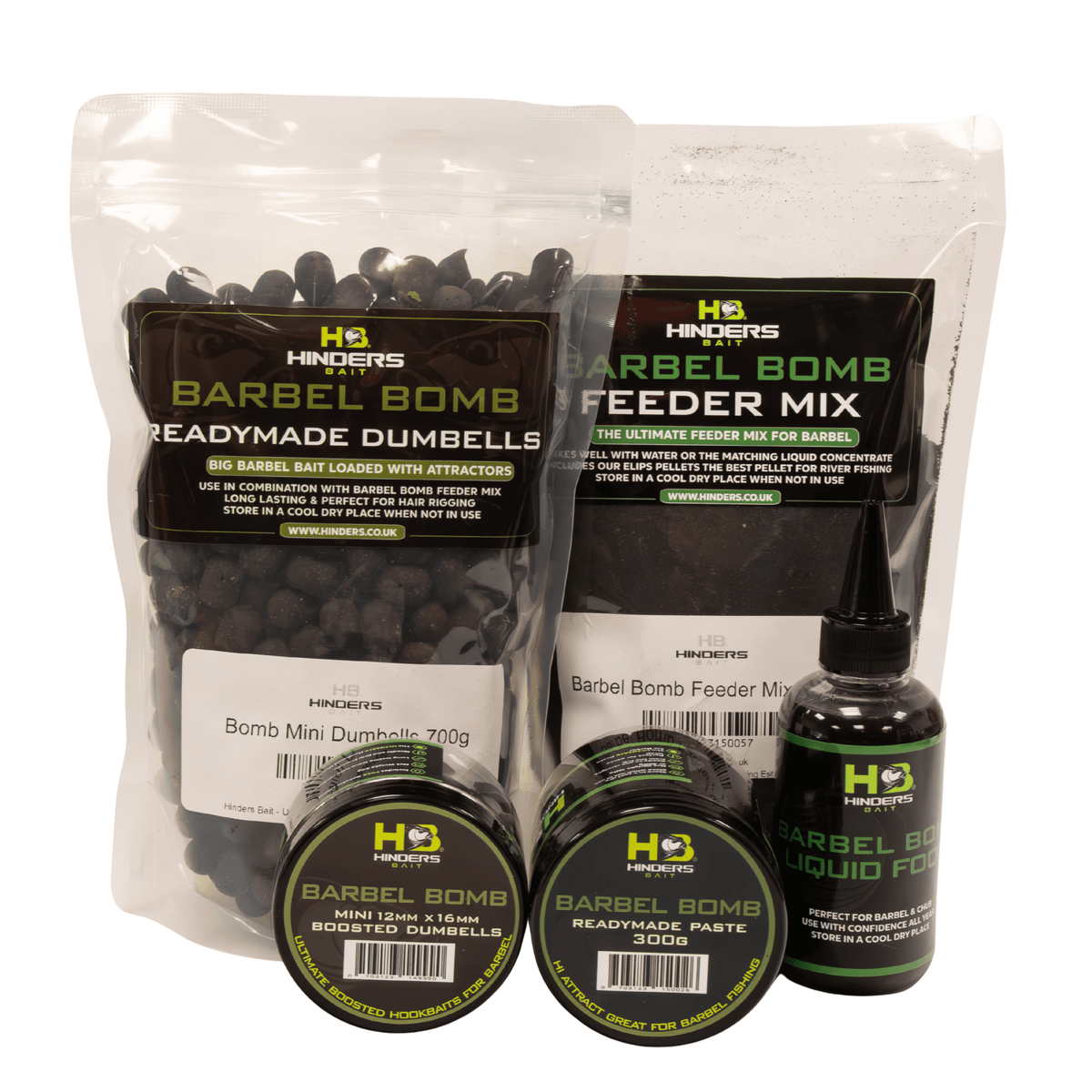 Hinders Barbel Bomb Bait Bundle
