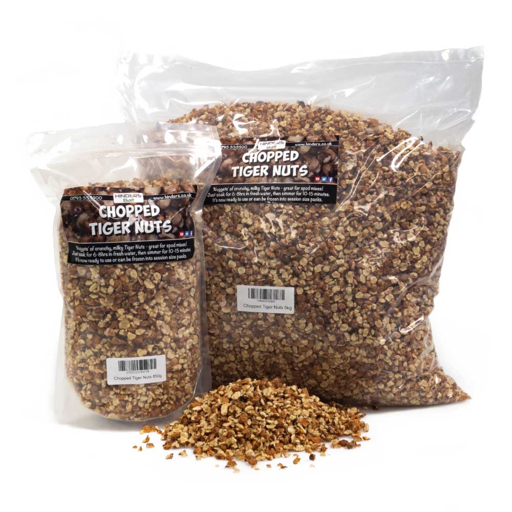 Chopped Tiger Nuts great for Carp Fishing