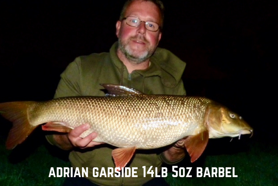 Adrian Garside 14lb 5oz Barbel