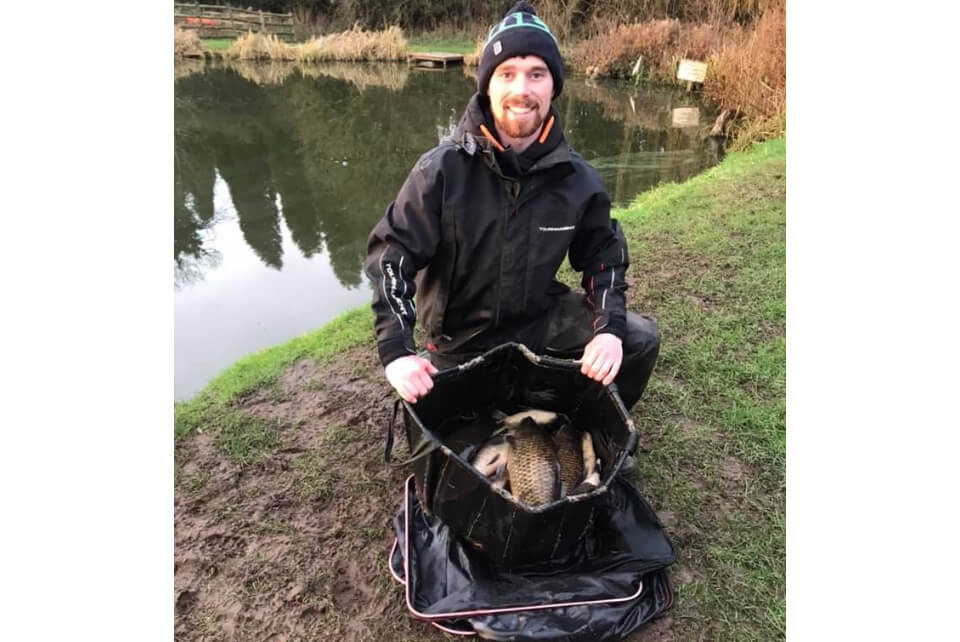 Chris with a selection of Winter Carp
