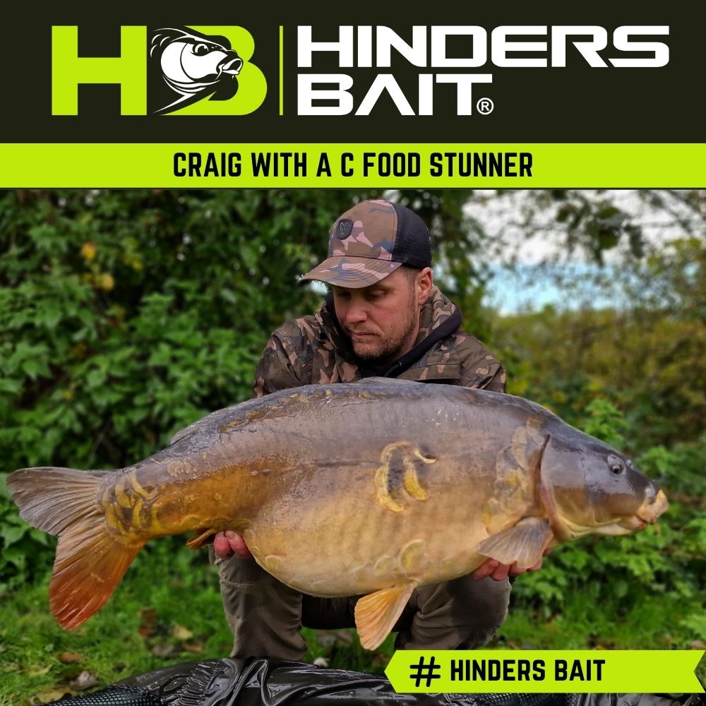 Craig with a carp using C Food Boilies
