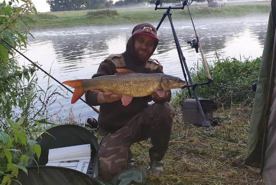 River Trent Barbel caught by a Polish Angler
