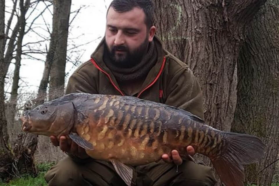 Sam with a Winter Carp
