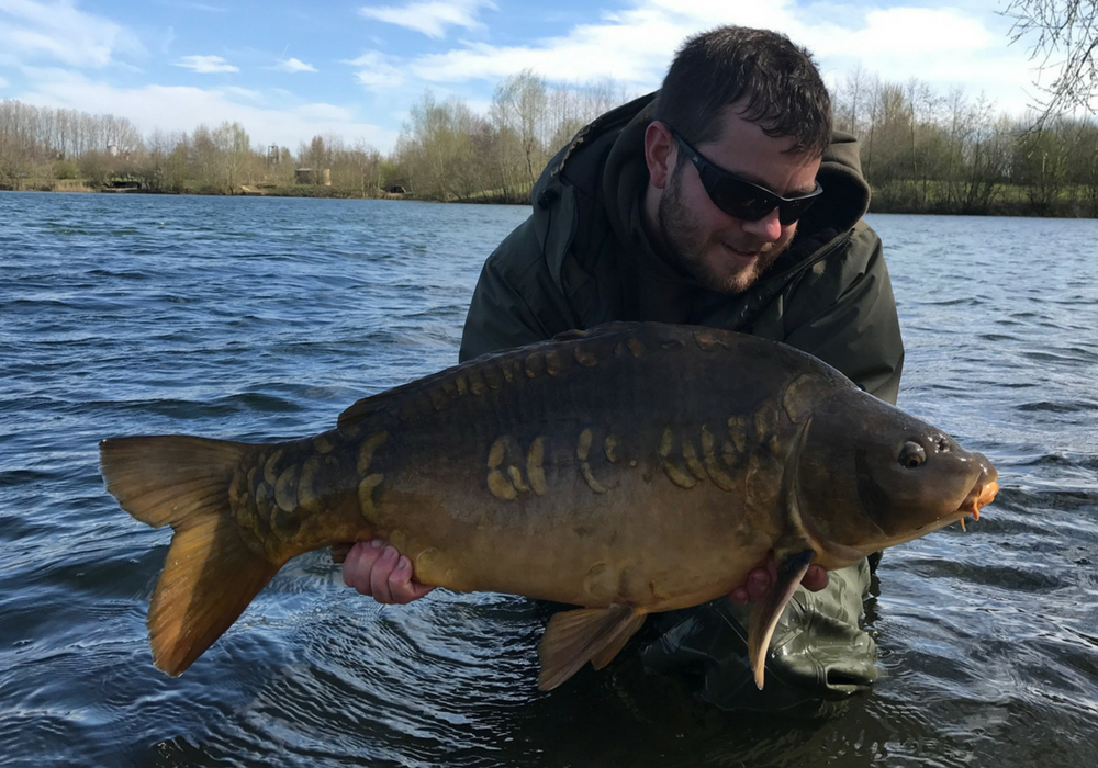 Scott Rivers with Linear Fisheries Carp