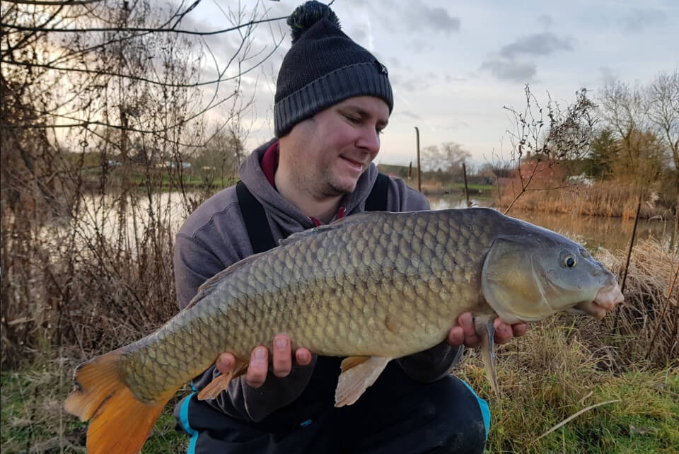 Winter Carp Fishing at Stone End Farm Fishing with Steve and Kev
