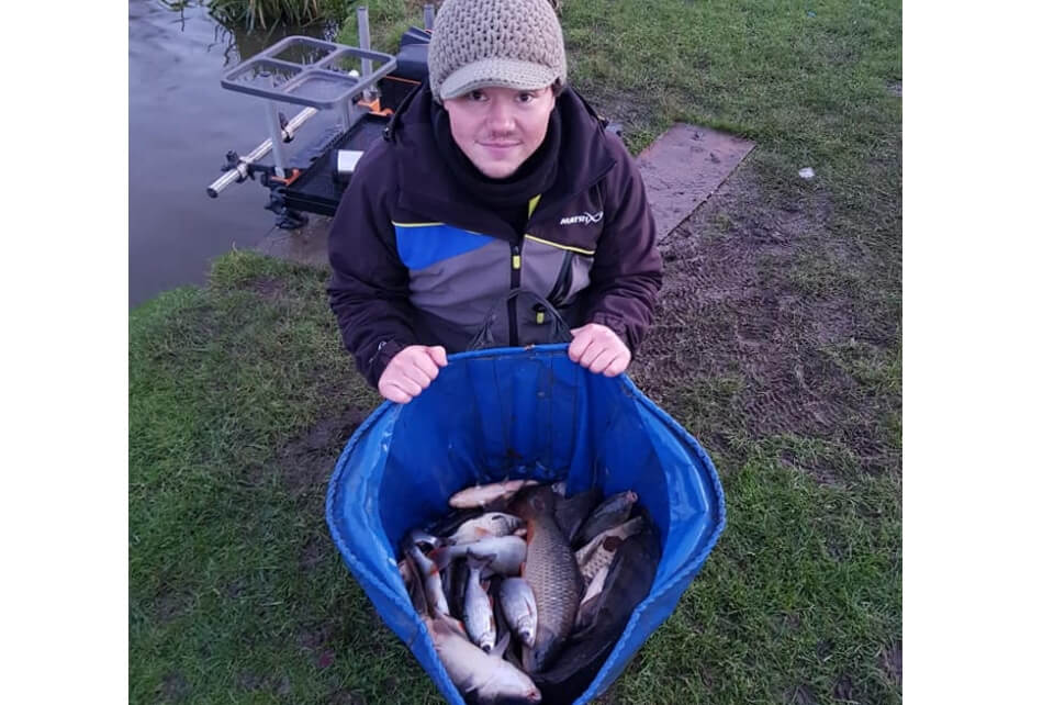 Tom with his catch from Lindholme Lakes