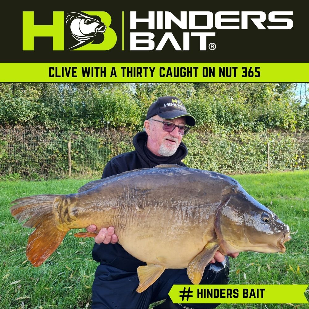 Clive with a Carp Caught on Nut 365