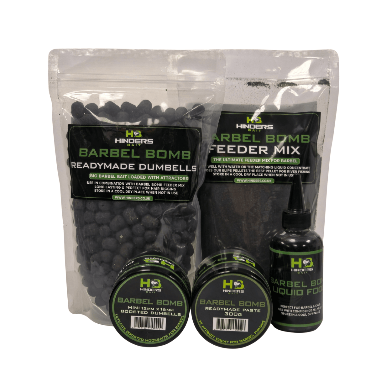 Hinders Barbel Bomb Bait Bundle