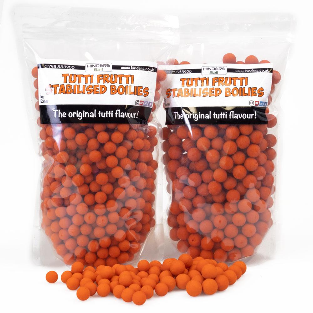 Hinders Tutti Frutti Stabilised Boilies - 15mm / 1kg